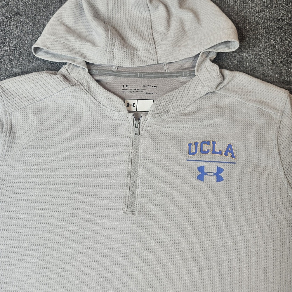 Under Armour UCLA BRUINS Longsleeve Coldgear Performance Hoodie Size XL Gray